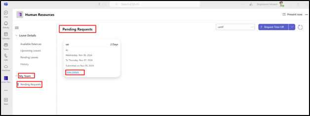 Human Resource App for Leave and Absence in Dynamics 365