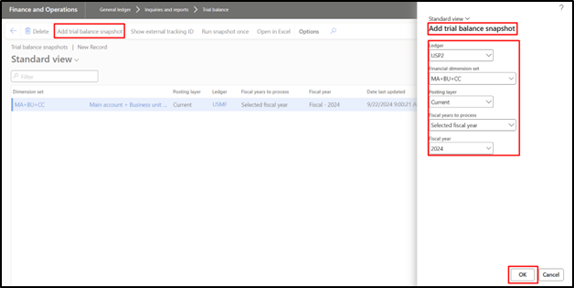 Generate Trial Balance Report for Multiple Legal Entities in D365