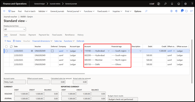 Financial Tag Rules Financial Tag Defaulting Rules in D365