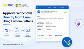 Approve D365 F&O Workflows from Email Using Custom Buttons